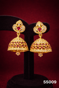 Boucles d'oreilles tibétaines en argent pour femmes, motif géométrique en corail, bijoux de mariage de luxe plaqués or A-55046 - Product Image 6