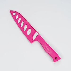 Cuchillo de Cocina Ambidiestro JM456 de 6 Pulgadas con Funda Protectora, Mango de Acero Inoxidable Pulido, Apto para Lavavajillas - Product Image 1