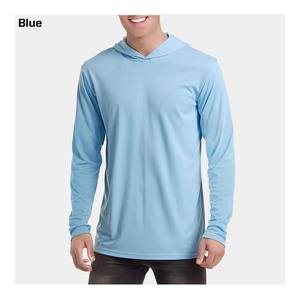 T-shirt à manches longues de haute qualité pour hommes, 100% coton, vêtements unis, mode masculine, respirant, col rond, chemises à manches longues pour hommes - Product Image 2