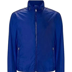 Veste de pluie pour homme, coupe-vent imperméable, légère, décontractée, entièrement zippée, en softshell, style bomber - Product Image 6