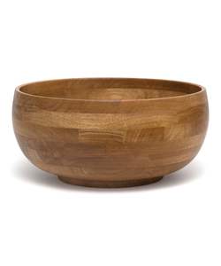 Grand saladier en bois de style farmhouse, fait main, pour fruits, pain, cuisine rustique, table à manger, pièce décorative naturelle. - Product Image 2