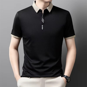 Polo para Hombre con Logotipo Personalizado, Tejido Ecológico ODM 100% Algodón, 240g, Color Sólido, Tres Botones, Cuello con Hombros Caídos - Product Image 1