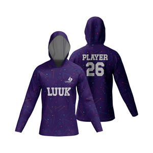 Custom Sublimated Hooded Basketball Practice Jersey Unisex Full Sleeve Moisture Wicking All Seasons Basketball Apparel - Product Image 4