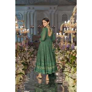 CONJUNTO TRAJE GEORGETTE BORDADO NIGHT STAR SENARA VERDE - Product Image 3