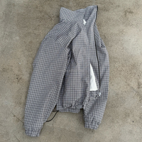 Vestes légères à fermeture éclair personnalisées à carreaux pour homme, coupe-vent de sport, veste de jogging, grandes tailles pour hommes