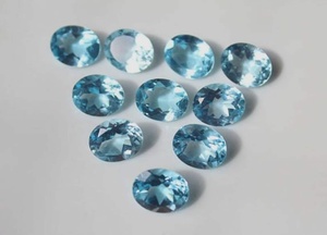 Topacio Azul Cielo Ovalado de Calidad Increíble, Hermoso y Natural, Precio al por Mayor, para la Elaboración de Joyería Festiva - Product Image 1