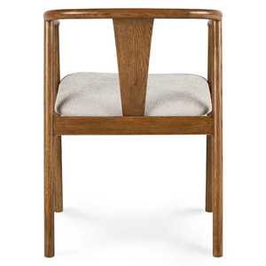 Fauteuil de salle à manger en teck massif de haute qualité avec coussin, chaise de salle à manger moderne et légère pour appartement, écologique, idéal pour l'hôtellerie - Product Image 5