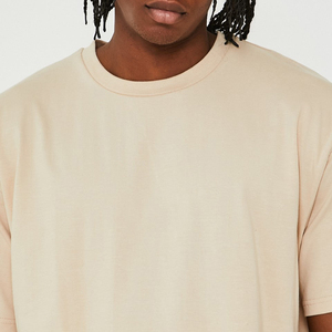 เสื้อยืดคอตตอน 100% คุณภาพสูงสำหรับผู้ชาย ทรงโอเวอร์ไซส์ ไหล่ตก สไตล์ลำลอง สำหรับหน้าร้อน น้ำหนักเบา ขายส่ง รับผลิตตามแบบ - Product Image 5