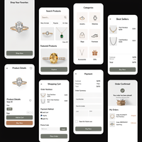 Application de commerce électronique avec connexion utilisateur et profils, version entreprise, services de marketing numérique, e-mail, expédition, intégration Shopify