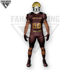 Conjunto de jersey de tela que absorbe la humedad con pantalones para entrenamiento y partidos, talla grande, poliéster, camisetas y tops de fútbol americano. - Product Image 2