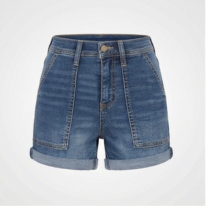 Shorts en jean pour femmes tendance, couleur personnalisée, taille haute, décontractés, streetwear d'été, bas de tenue pour femmes, collection 2025 - Product Image 1