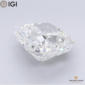 Listo para Configuración Personalizada, Certificado IGI, Color E, Claridad VVS1, Forma de Cojín, Diamante Cultivado en Laboratorio CVD, 2.50 Quilates - Product Image 4