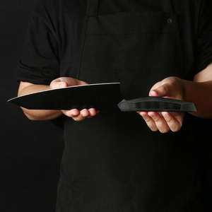 Chef <b>Knife</b> Stainless Steel Blade Matte Finish 8-9.9 In Ambidextrous Minimalist Design Wood Handle Extra <b>Sharp</b> <b>Kitchen</b> <b>Knives</b> - Product Image 6