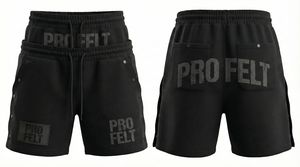 Pantalones Cortos Casuales Negros Premium para Hombre, con Detalles de Botones, Cintura con Cordón, Ropa Deportiva Vintage, para Gimnasio, Descanso, Ropa Urbana, de Secado Rápido - Product Image 5