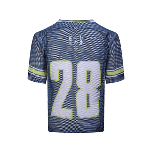 Nueva Camiseta de Fútbol Americano Unisex, Estilo Hip-Hop, Holgada, con Letras, Estilo Y2K, Retro Europeo, Colores Personalizados, Antibacteriana en la Parte Delantera - Product Image 4