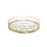 Plateau en métal fait main OEM, forme personnalisée, pour mariage, vente en gros, acheteurs de décoration intérieure, entreprises de vente au détail mondiales, exportation de plateau de table Zahid