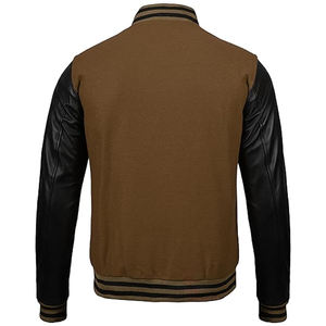Chaqueta de Béisbol de Lana para Hombre, Estilo Urbano, Corte Ajustado, con Cuello Alto, Talla XL, Moda de Invierno 2025 - Product Image 4