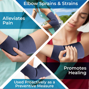 Manchon de compression robuste pour coude, idéal pour la musculation, le bodybuilding et l'entraînement de force (utilisation sur le bras) - Product Image 3