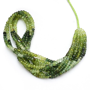 ลูกปัดทัวร์มาลีนสีเขียวเกรด AAA+ ขนาด 4 มม.-5 มม. ทรงเหลี่ยม รอนเดลล์ จากเหมืองคาลาบาร์ ลูกปัดพลอยทัวร์มาลีนธรรมชาติหลากสี สำหรับทำเครื่องประดับ - Product Image 3