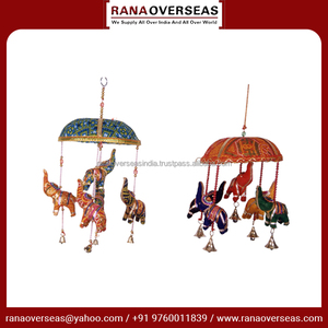 Carillon éolien multicolore fait à la main de bonne qualité décoration murale carillon éolien éléphant avec cloches au prix le plus bas du fournisseur de confiance - Product Image 2