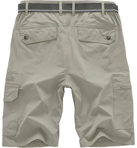 Pantalones Cortos Deportivos Casuales de Invierno para Hombre con Capucha, de Felpa, de Secado Rápido, Antiarrugas, con Bajo Dividido Bordado y Cintura Elástica Alta - Product Image 3