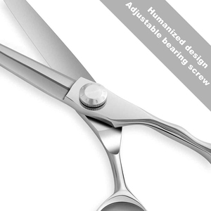 Ciseaux de coiffure professionnels en acier inoxydable 440C, lame tranchante, pour droitiers, manche moyen, outil de coupe de cheveux pour salon - Product Image 2