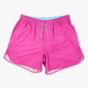 Men's Solid Pink Drawstring Waist Quick Dry Casual Sport Shorts - Product Image 1