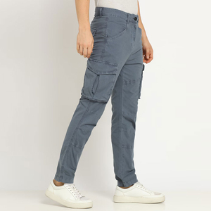 Pantalones Cargo Premium de Estilo Urbano, Pantalones Cargo Personalizados de Algodón Grueso, Impresión DTF con Logotipo Personalizado, Proveedor de Ropa al por Mayor OEM - Product Image 2