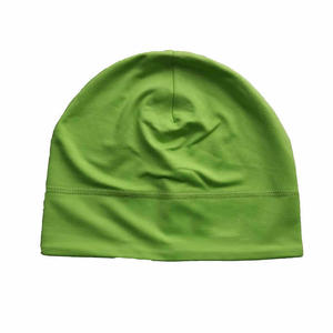 Polyester Spandex Beanie Running Hat Satin Lined Skull <b>Cap</b> Beanie Custom Logo Sport <b>Winter</b> Hat Elastic Custom logo Beanie - Product Image 2