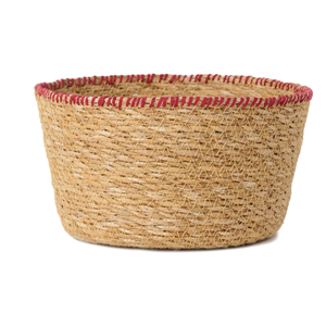 Cesta de mimbre multifuncional tradicional tejida a mano, cesta redonda de mimbre natural perfecta para almacenamiento en la cocina, procedente de Vietnam. - Product Image 4