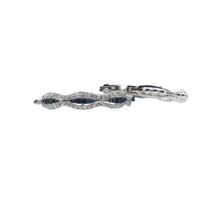 Pendientes de Aro Huggie con Diamantes Naturales Azules y Blancos de Corte Redondo de 2.38 Cttw para Mujer en Plata de Ley 925 - Product Image 3