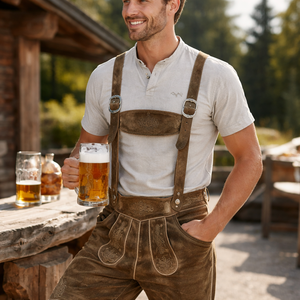 Lederhosen de Piel de Ciervo Personalizados al por Mayor para Hombre y Mujer - Servicio OEM con Logotipo y Etiquetas Personalizados, Lederhosen de Alta Calidad - Product Image 6