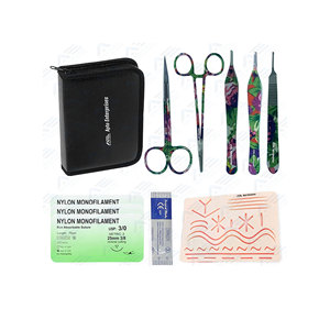Kit de práctica de sutura para estudiantes de Enfermería Médica, Kit completo de entrenamiento de puntadas quirúrgicas, almohadilla de práctica, Kit de sutura, instrumento médico - Product Image 1