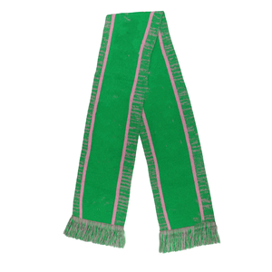 Conjunto de Gorro y Bufanda de Punto Estilo Hermandad Griega Personalizado, Unisex, con Pompón Largo, Rayas y Borde Reforzado, Cálido para Invierno, Acrílico - Product Image 4