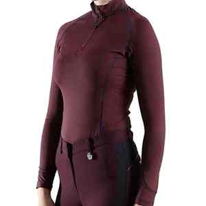เสื้อขี่ม้าสำหรับผู้หญิง แขนยาว ยืดหยุ่นสูง เหมาะสำหรับการแข่งขันขี่ม้าระดับมืออาชีพ แบบซิป - Product Image 1