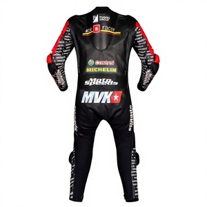 ชุดแข่งรถมอเตอร์ไซค์ Maverick Vinales MotoCP หนังวัว/หนังจิงโจ้ สำหรับขับขี่/แข่งรถ  ชุดจั๊มสูทหนังสำหรับนักขี่มอเตอร์ไซค์/ชุดนักบิด ระดับ 2 CE Pro - Product Image 2