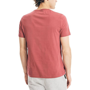 เสื้อยืดคอกลมแขนสั้นสีดำสนิทสำหรับผู้ชาย ผ้าฝ้ายพรีเมียม ขายส่งจำนวนมาก สไตล์ลำลอง - Product Image 5