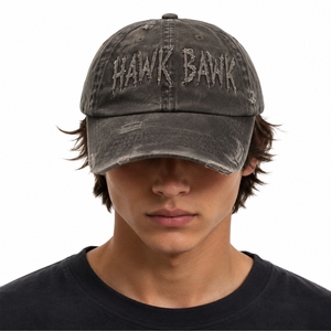 Premium Distressed Washed Cotton Baseball <b>Cap</b> Vintage Adjustable Fit Soft Hand Feel Durable Fabric Baseball <b>Cap</b> For Unisex - Product Image 1