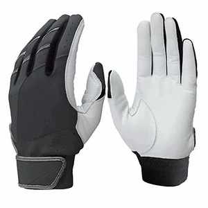 QASWA SPORTS Professional Men Leather Batting <b>Gloves</b> Velcro Closure Ambidextrous Design Quick-Dry Breathable Heavy Duty Tactical - Product Image 1