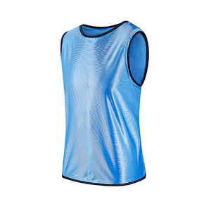 Unisex Blue Mesh Sleeveless <b>Training</b> Vest Breathable Quick Dry Sport Jersey Adult Regular Fit Neck Soccer <b>Bibs</b> Summer All - Product Image 2