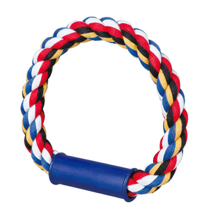 Anneau de traction en corde multicolore en coton 350 g 30 cm Jouet pour animaux de compagnie - Product Image 3