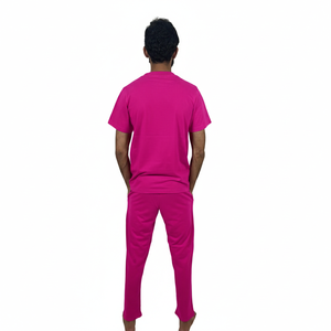 ชุดเสื้อยืดและกางเกงขายาวผู้ชายสำหรับฤดูร้อน เนื้อผ้าดีที่สุด MOQ ต่ำ ดีไซน์ใหม่ แขนครึ่งตัว แฟชั่นทันสมัย - Product Image 3