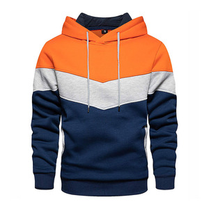 Sweat-shirt à capuche personnalisé pour homme, gris, bleu, blanc, en coton molletonné, décontracté, avec poche, collection hiver pour homme et garçon - Product Image 4