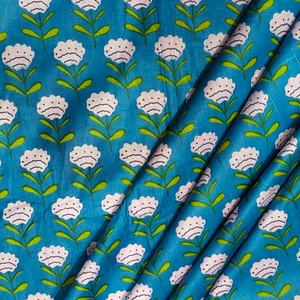 Hand Block Printed Organic Jaipur Cotton Cambric 100% Cotton Cambric Fabric for Bags Manufacturer India - Product Image 3