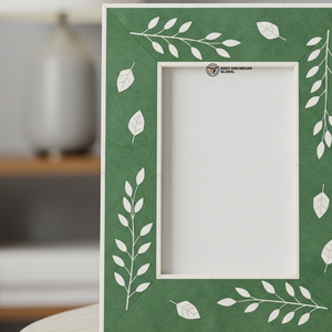 Cadre photo de luxe en os vert incrusté, fait main, décoratif - Product Image 3