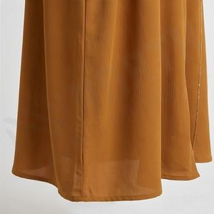 2025 OEM Kimono Abaya pour femmes musulmanes, en tissu polyester épais, doux et très extensible, col en V, manches longues, pour fêtes, Ramadan, mariages - Product Image 6