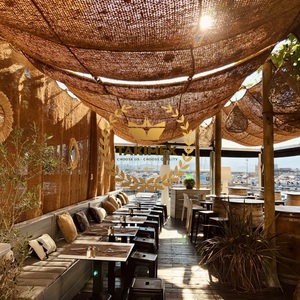 100% fibra de coco Natural Coir parasol vela muchos tamaños 2x2m a 6x6m buena protección solar cafés artísticos resorts playas jardín - Product Image 3