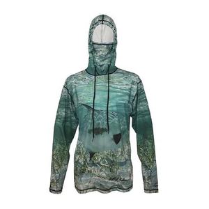 Sudadera con Capucha de Pesca de Manga Larga para Hombre, Impresión por Sublimación, Protección UV UPF 50, Poliéster, Camiseta Anti-UV para Exteriores - Product Image 2