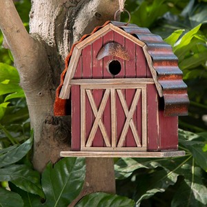 Nichoir rustique en bois de Sheesham avec véranda |   Vente en gros de nichoirs à oiseaux artisanaux pour le jardin - Product Image 3