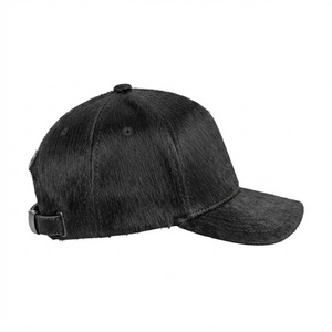 Gorra de Béisbol Unisex Negra de 6 Paneles, Sarga de Algodón, Ajustable, Informal, para las Cuatro Estaciones - Product Image 3